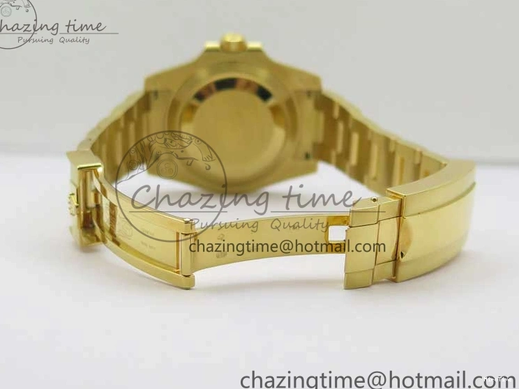 MiroTime 0111 WaterResistant Submariner 116618 LN D1F Best Edition YG Wrapped Black Dial on YG Wrapped Bracelet A 2588